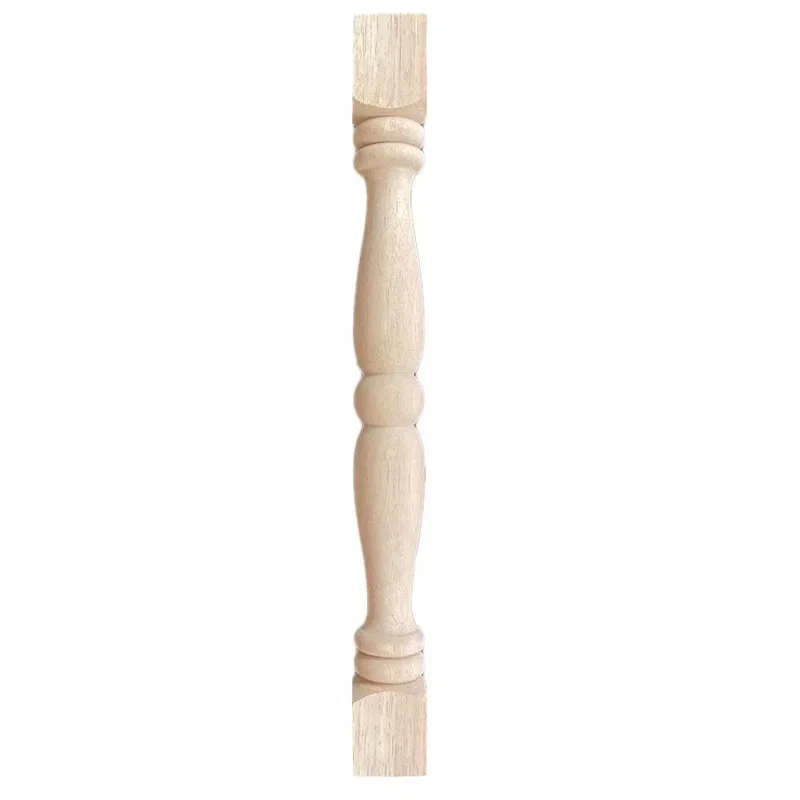 1PC 40x4cm Furniture with Solid Wood Legs Carving Flower Sofa Seat TV Cabinet Feet, No Paint Drop Ship，Furniture Feet Replace