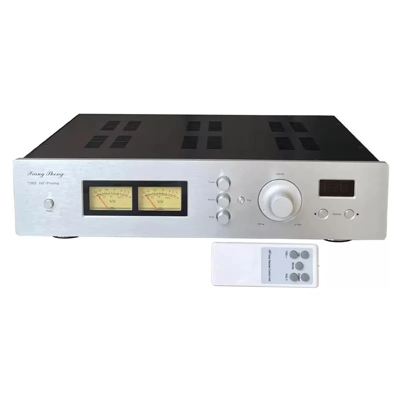 XiangSheng 728A Tube Preamplifier Adjustable Tone Preamplifier HiFi Circuit with Remote Control