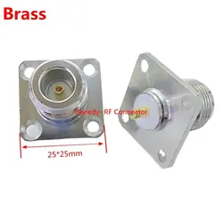 L16 N Type Female Jack 4-Hole Flange Chassis Panel Mount Socket Connector N Female Welding Terminal RF Coaxial Fast Delivery