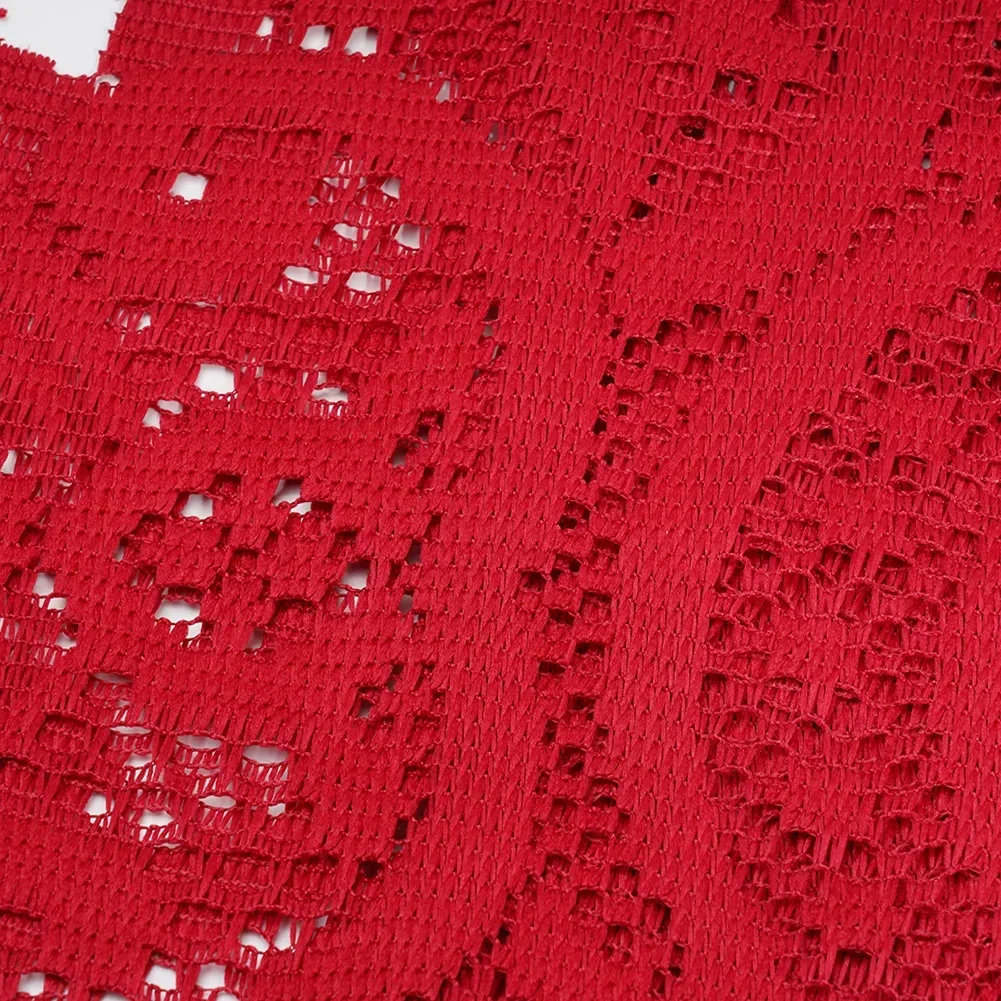 Decor Table Runner Family Floral Graduations Hand Holiday Knitted Wedding Party Reusable Runner Table Tasseled