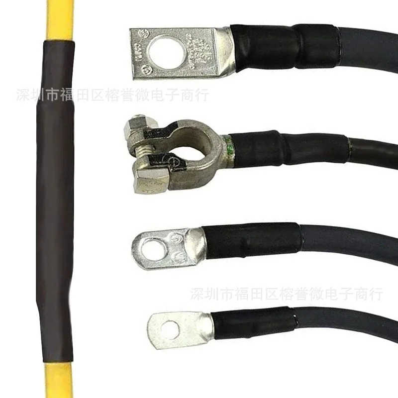 127 قطعة أنابيب الانكماش الحراري المقاومة للهب الأسود في حقيبة التعبئة والتغليف المنزلية كابل بيانات الأسلاك الكهربائية إصلاح الحرارة يتقلص Tu