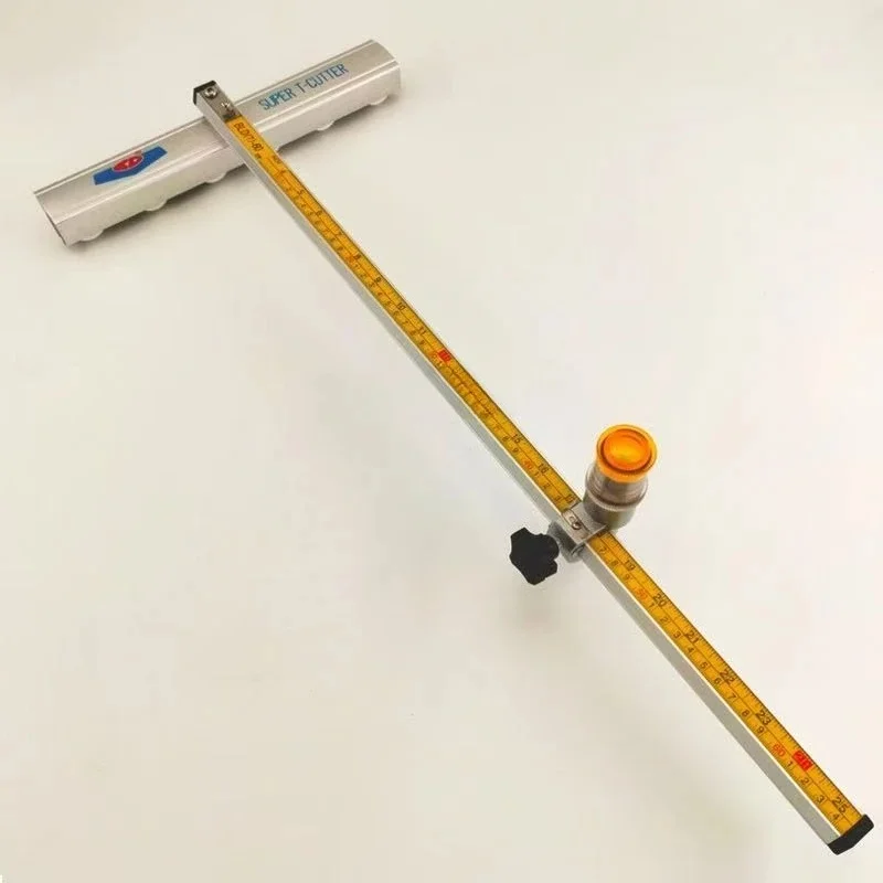 Upgraded T Shape Glass Cutter Heavy Duty Push Knife 60-210cm Adjustable Cutting Tool for Glass and Tile