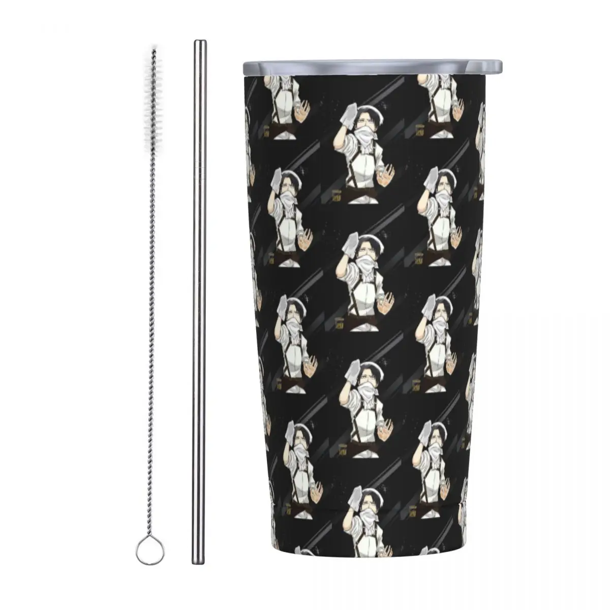 copo-termico-de-aco-inoxidavel-levi-ackerman-da-serie-attack-on-titan-com-isolamento-a-vacuo-para-bebidas-quentes-e-frias-com-canudo-e-tampa-20oz