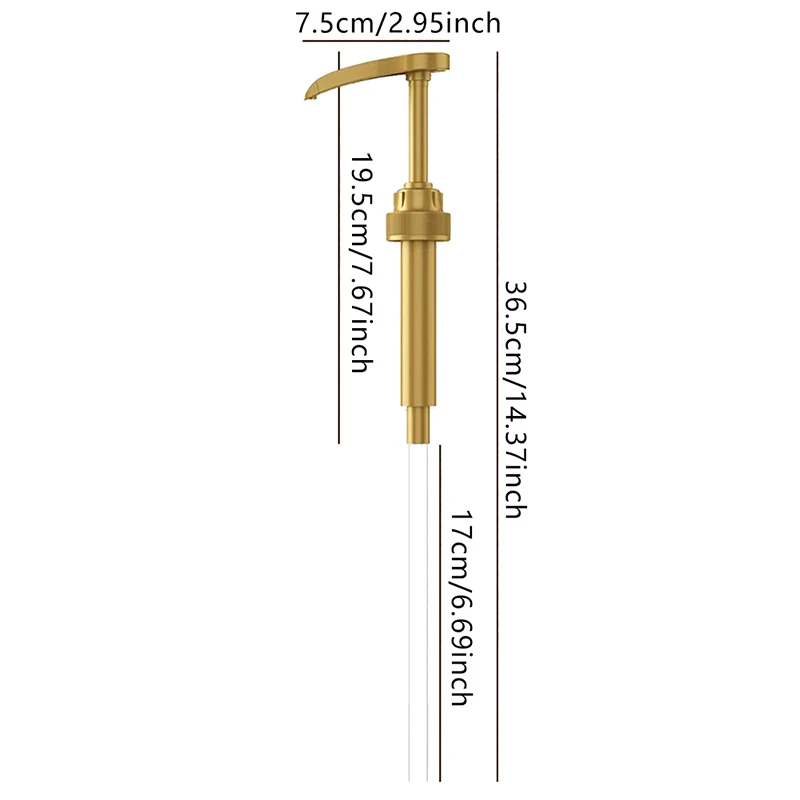 Hot Sale Replaceable Fructose Syrup Nozzle Pressure Head Beverage Quantitative Extruder Pressure Pump Bar Tool Dispenser Gadgets