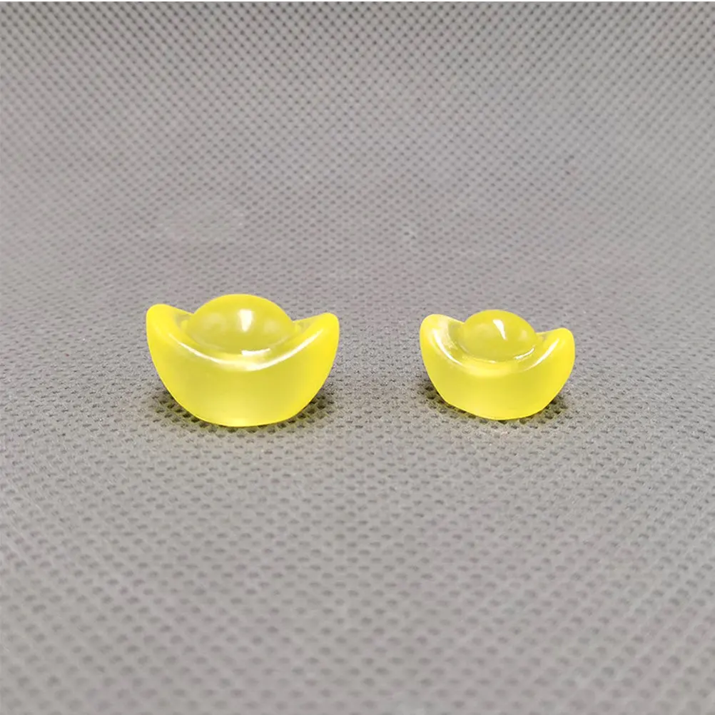 

Набор из 12 светящихся золотых слитков из смолы: Изысканный настольный декор для дома и офиса, усилитель атмосферы удачи и процветания