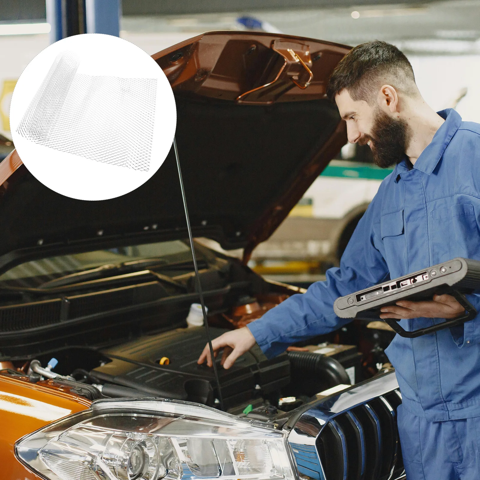 

Aluminum Alloy Grille 100x33cm Grill Inserts Front Grille Mesh Front Bumper Inserts Guard Universal Car Grill Net