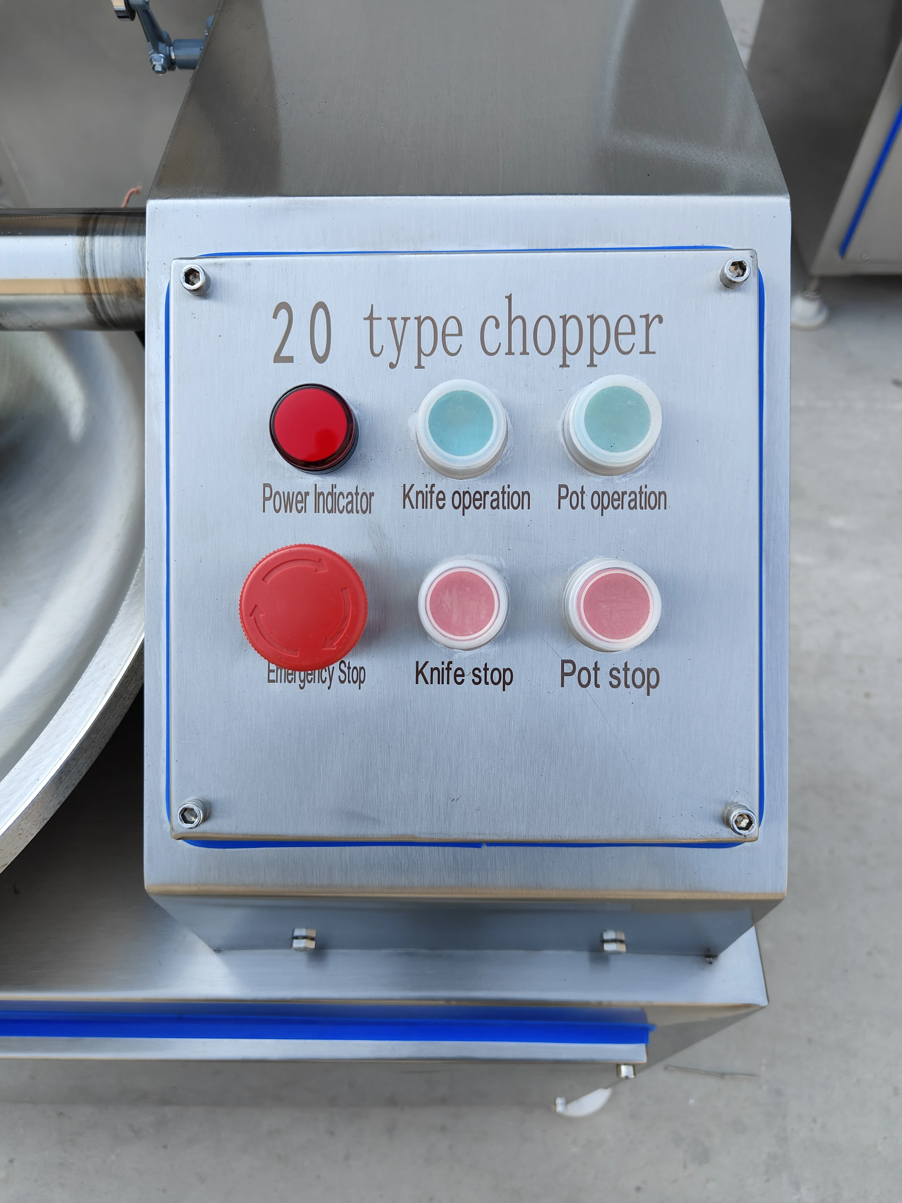 20L Automatischer Obst- und Gemüseschneider, Schüsselmaschine, Wursttyp mit Kernmotorkomponente, Gemüsehackerausrüstung