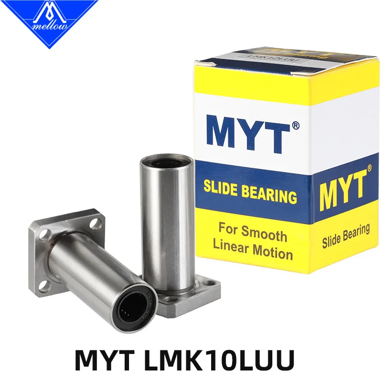 precisao myt flange bearing lmk10luu 10x19x55 mm rolamento de esferas para impressora 3d haste linear pecas cnc vzbot vz235 vz330 alta 01