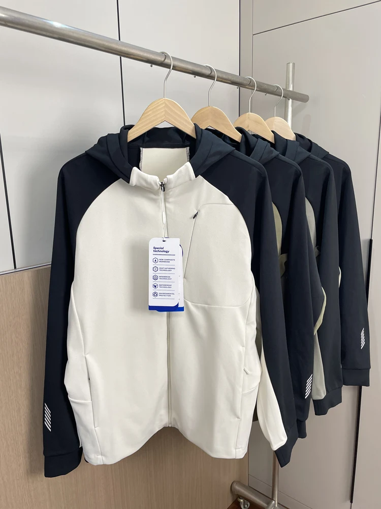 

Outdoor High-End Men's Hooded Fce-Lined Soft ell Jaet Warm Texture Breathable Autumn Winter Youth Faion Thiened Lo...