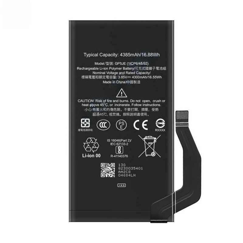 New GZE8U GMF5Z GP5JE 4355mAh 5000mAh 4385mAh for HTC Google Pixel 7 Pixel 7 Pro 7A5G Replacement Mobile Phone Battery + Tools
