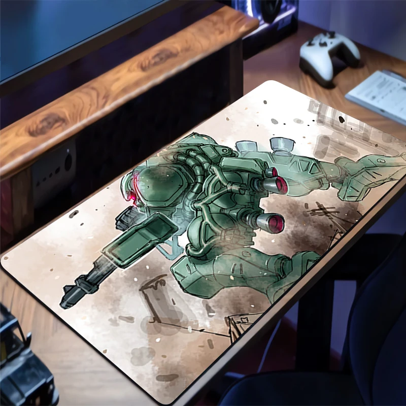 

Mouse Pad Mechanical Warrior Gundam Zaku II Laptop Desk Mat HD Mouse Mat Rubber Mousepad Gaming Mats PC Accessories Keyboard Pad