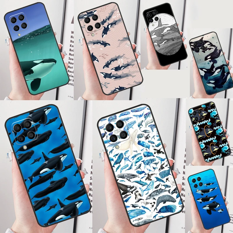 Orcas Killer Whales For Samsung Galaxy M11 M21 M31 M12 M13 M14 M15 M35 M55 M34 M54 M33 M53 M32 M52 M06 M16 Case