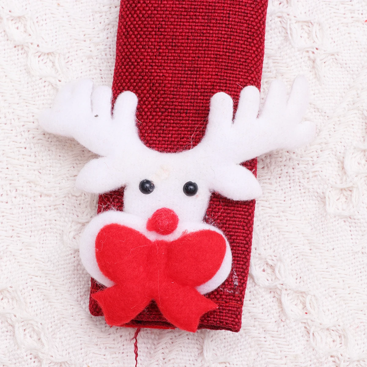 

2Pcs Linen Fridge Handle Covers Decorative and Protective Fit for Microwave Cabinet Handles Reusable Appliance Cover