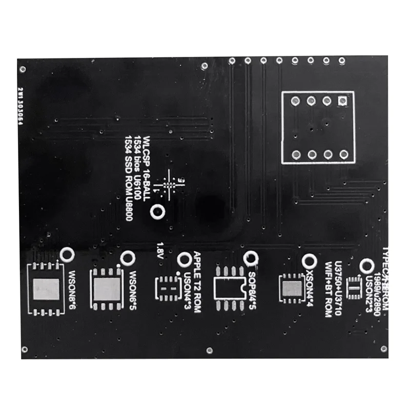 Chip Read and Write Bios soquete para Macbook Air, SSD Rom Holder, Tipo C, T2