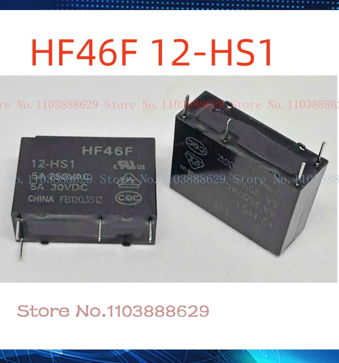 3/5A HF46F 5/12/24-HS1/HS1T 46F-1-5V/12V/24V