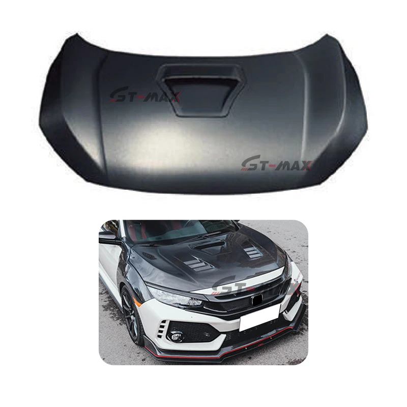 

Free ShippingCar Front Bumper Body Accessories Type-R Style Steel Hood For HONDA CIVIC 2016-2022