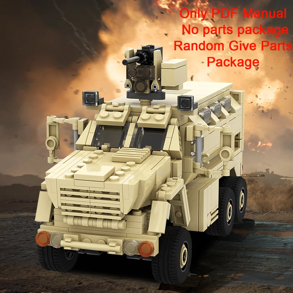 

MOC BAE Systems Caiman w. CROWS Building Blocks PDF Manual Army Vehicle Armored Rig Parts List(Only PDF Manual,No parts）