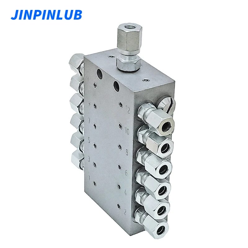 JINPINLUB JVB-12 Grease Progressive metering device Divider Valves For Progressive Lubrication System