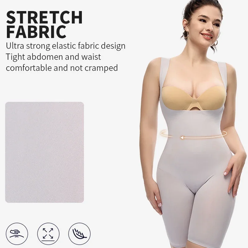 Women Bodysuit Full Body Shapewear Shaper Butt Lifter Buttock Hip Tummy Control Sculpting Slimming Sheath Woman Flat Belly