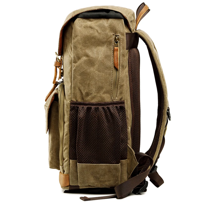 Borsa fotografica da viaggio con zaino per fotocamera in tela batik vintage impermeabile per attività all'aperto