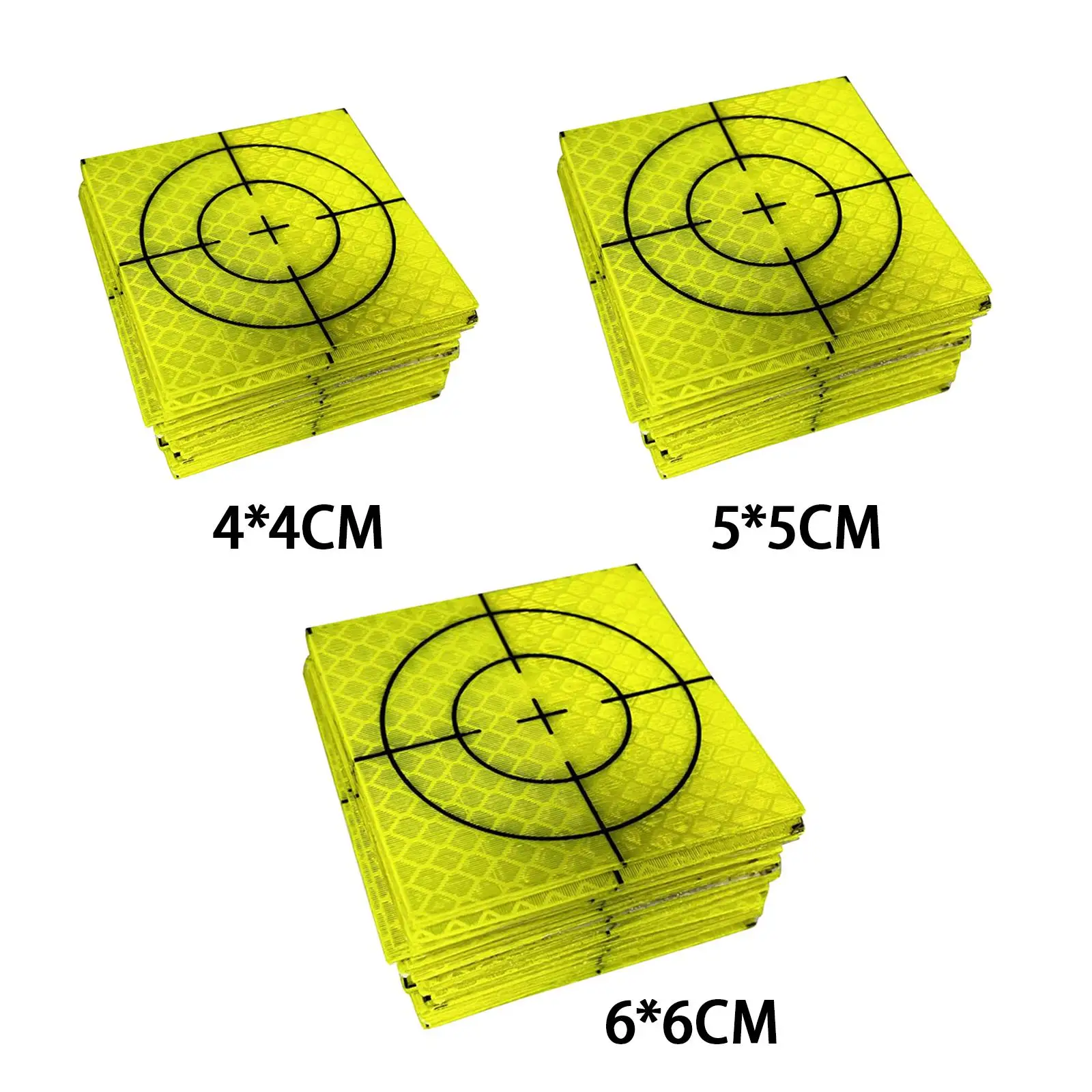 100x Acrylic Reflective Tape Target Target Sheets Total Station for Tunnel