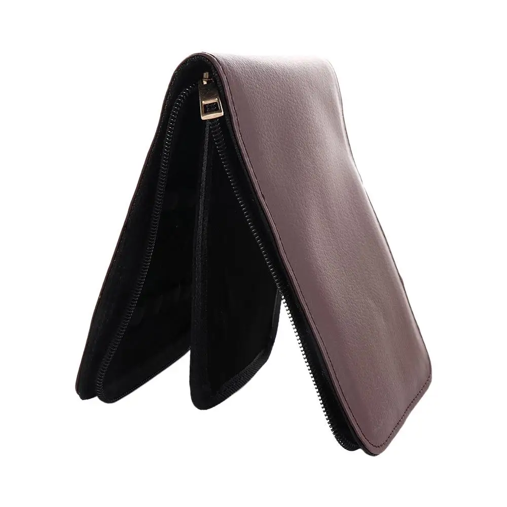 High Quality 12 Pens Black Brown Brown Pen Storage Box Pens Zipper Case Fountain Pen Case Roller Pen Holder Pen Container Bag
