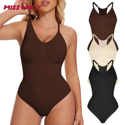 Racerback Tank Top Women Tummy Control Bodysuit Seamless Butt Lifter Body Shaper Slimming Waist Trainer Underwear