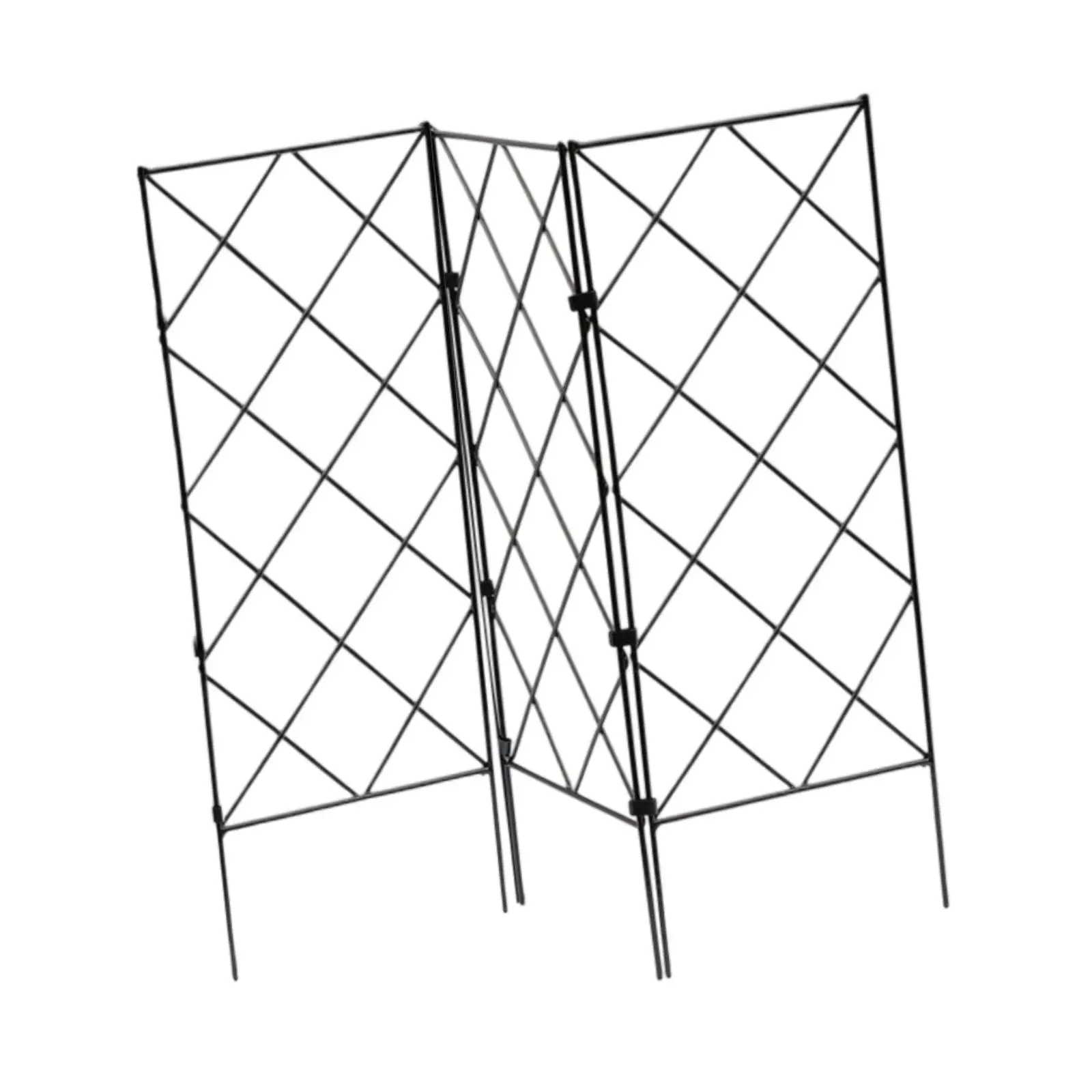 Multifunctional Garden Plant Trellis Sturdy Iron Lattice Edging Style Support for Climbing Plant Care