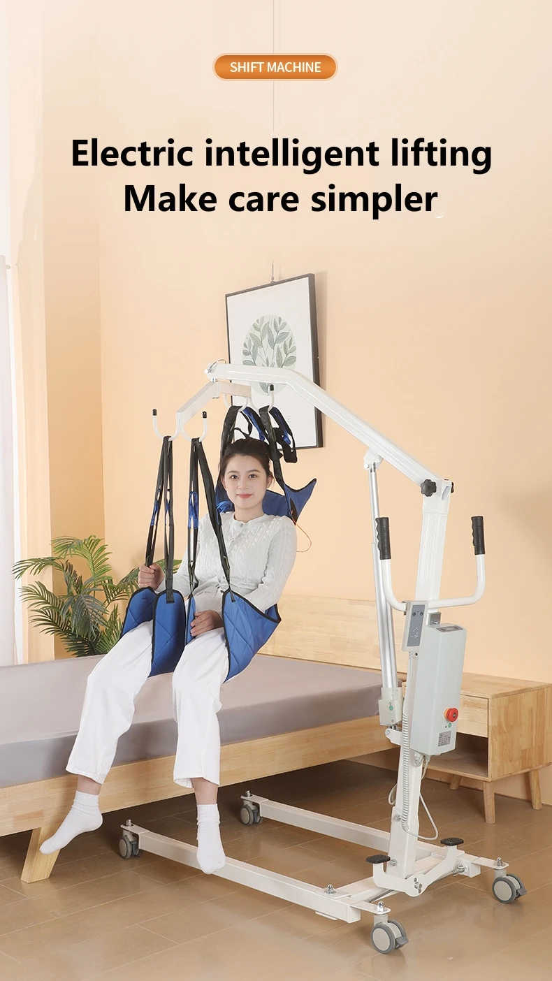 Electric Walking Assist Chair, 150kg Capacity, Adjustable, Powder Coated, Rehabilitation Transfer for Elderly Patients