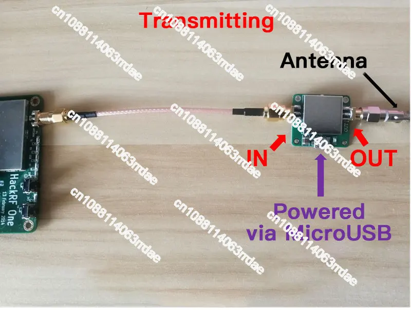 50M-6GHz Low Noise Amplifier LNA RF Power Amplifier Gain 20DB Powered By USB OpenSourceSDR Lab