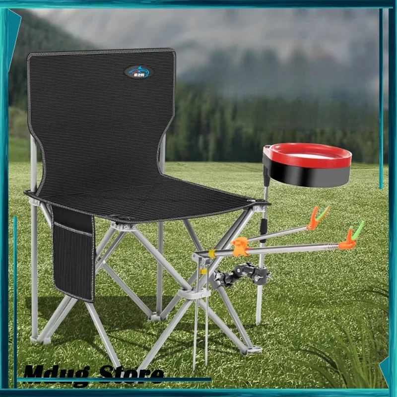 Black Foldable Beach Chairs Portable Comfy Fishing Adult Beach Chairs Travel Outdoor Tumbonas Plegables Garden Furniture