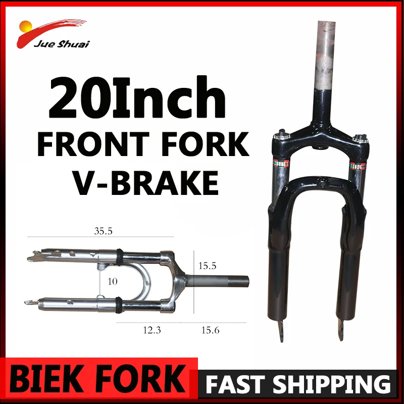 20Inch Black/Silver Bike Front Fork High Quality Aluminum Alloy 534MM Length Bicycle Fork Compatible with Mountain/Road Tire