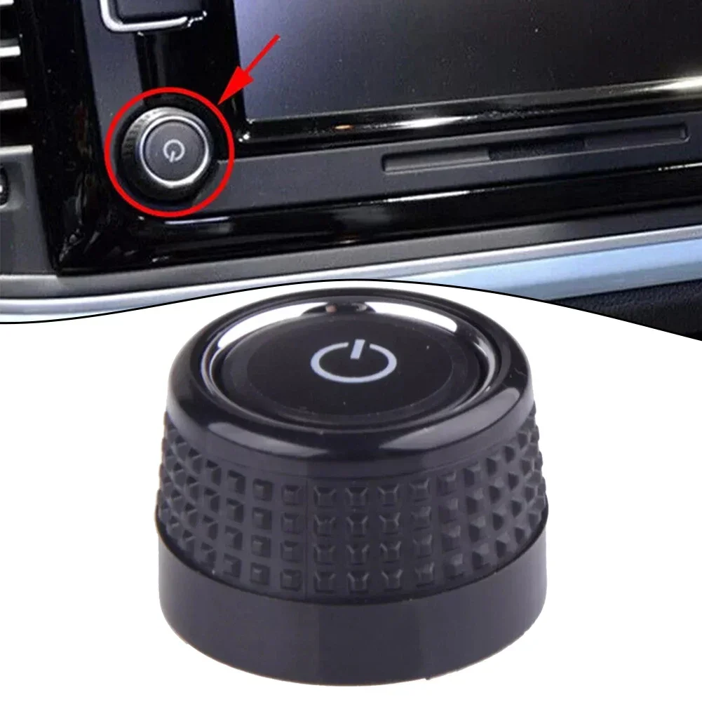 

​Auto Car Radio Knob Switch Button Turn Knob For Golf 6 For Skoda 6C0919603 Excellent Plastic Material Anti-corro-sion Parts