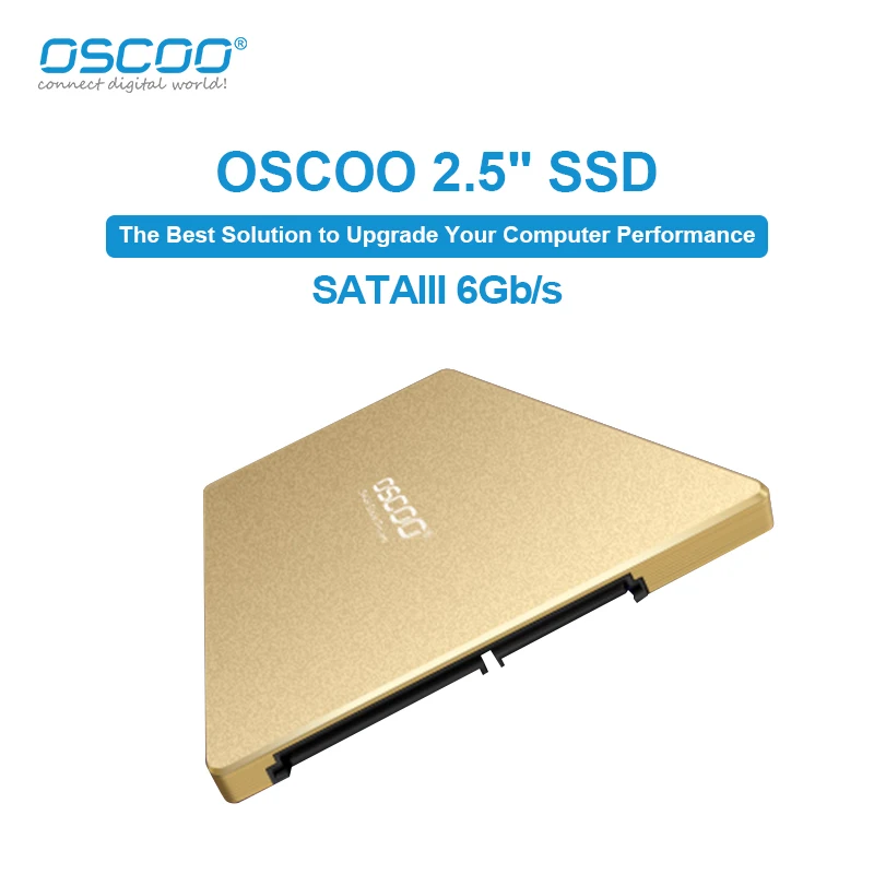 

OSCOO Жесткий диск 2D MLC NAND Flash SATA3 SSD Жесткий диск 6 Гбит/с Жесткий диск 2,5 "Внутренний твердотельный накопитель для настольных ноутбуков