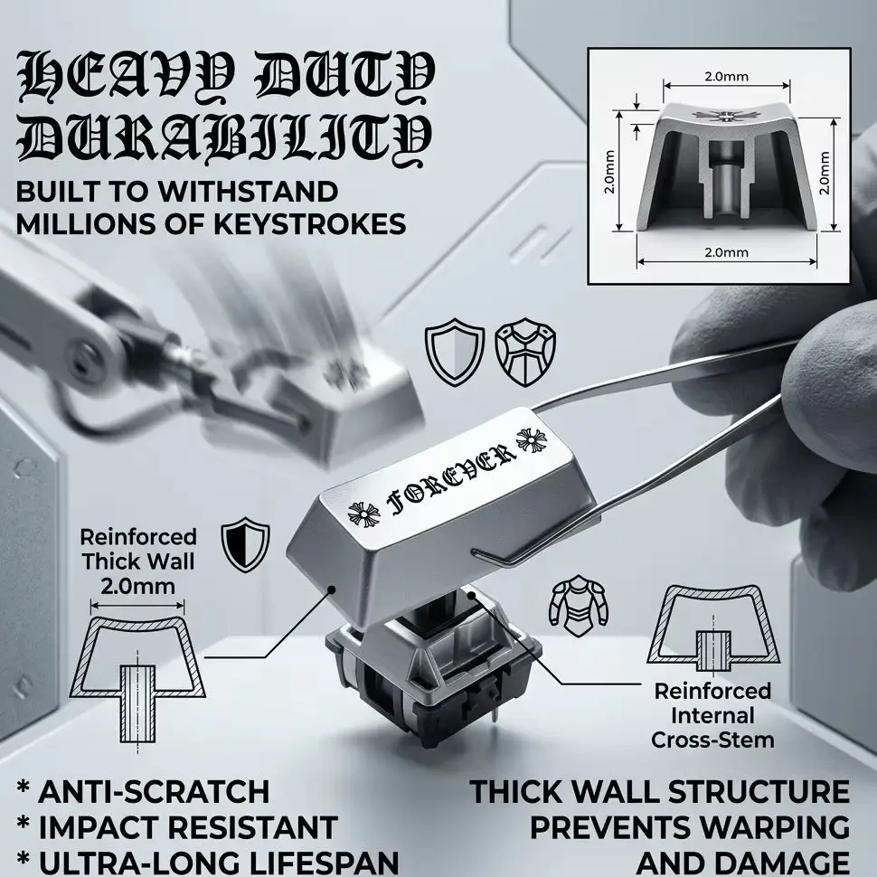 Klawiatura z motywem krzyżowym, profil XDA, PBT, barwione sublimacją, mechaniczna klawiatura, niestandardowe nakładki na klawisze DIY, fajne prezenty na festiwale. — zdjęcie produktu 6
