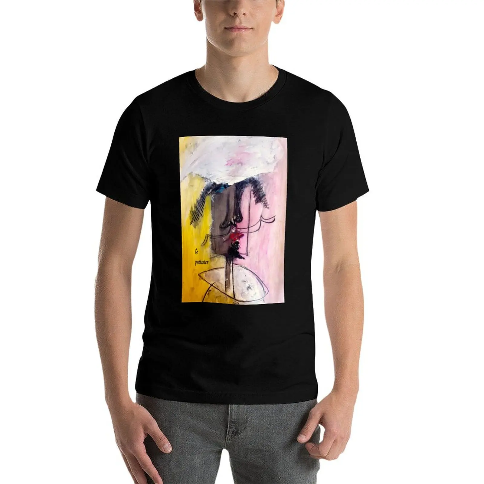 Le P?tissier-French Chef Baker Pastry Chef Malerei T-Shirt T-Shirts Baumwolle 100 % Anime T-Shirt Mann T-Shirt Grafik T-Shirt