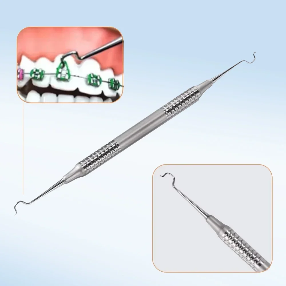 

Dental Orthodontic Tie Placer Twirl-On Module Arch Wire Placement Elastic Ligation Ring Holder Tool Dentist Lab Supplies