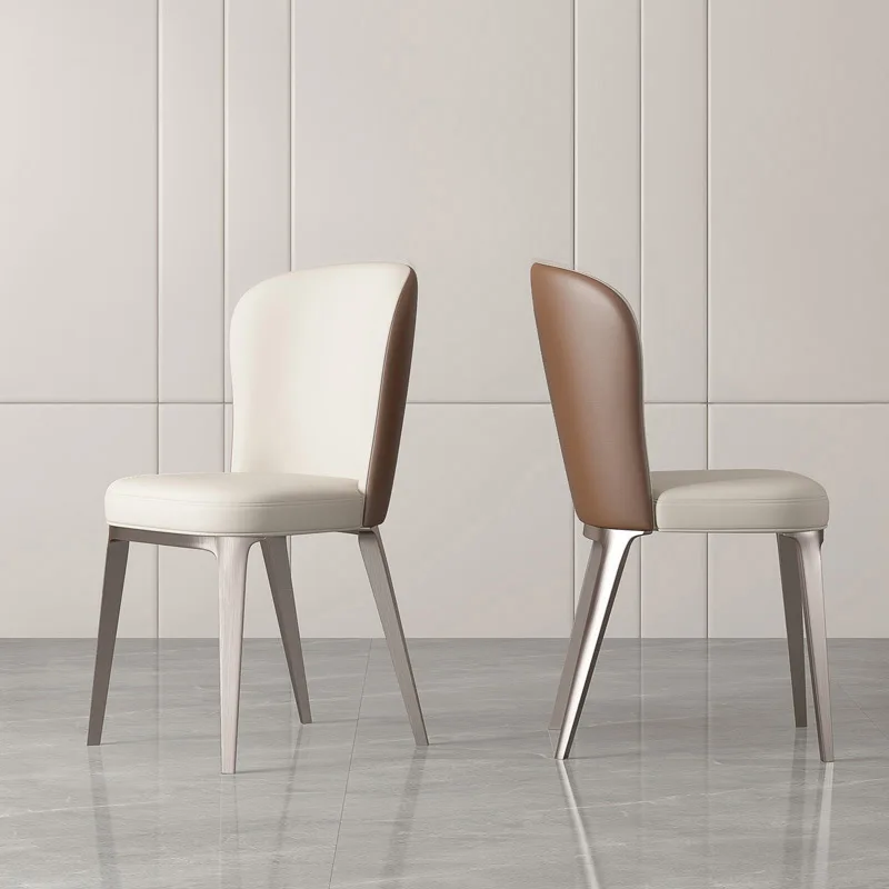 

Light luxury home dining Nordic leisure designer back Simple modern coffee chair Italian hotel chair