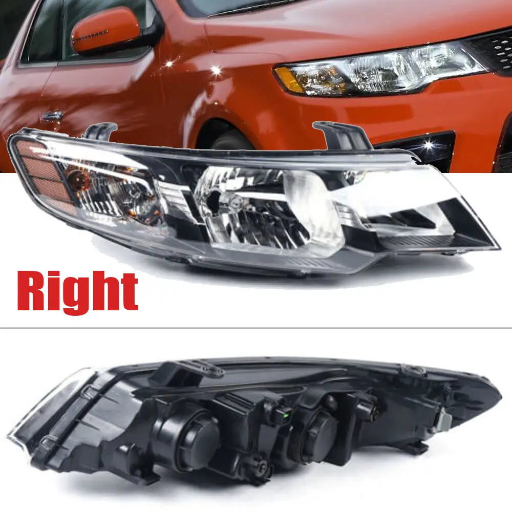 

Right Passenger Side Halogen Headlight Headlamp for Kia Forte/Forte Koup 2010 2011 2012 2013 2.0L 2.4L 921011M030 921011M230