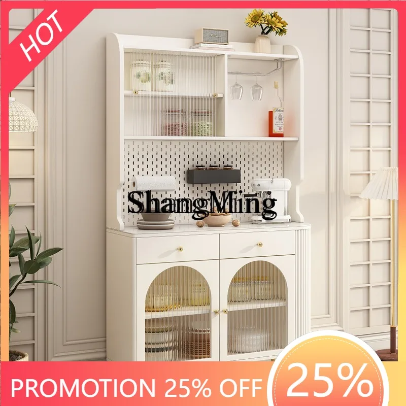 

FG Minimalist White Kitchen Cabinet Storage Living Room Side Cabinet Storage Cabinet