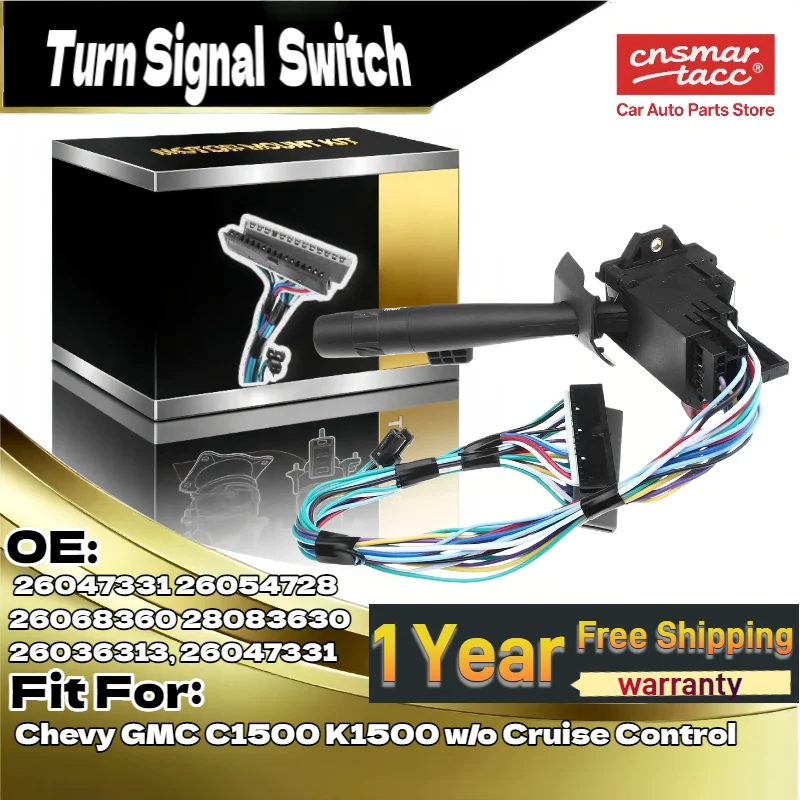 

Для Chevy GMC C1500 K1500 (с круиз-контролем) переключатель указателя поворота стеклоочистителя OE 26047331