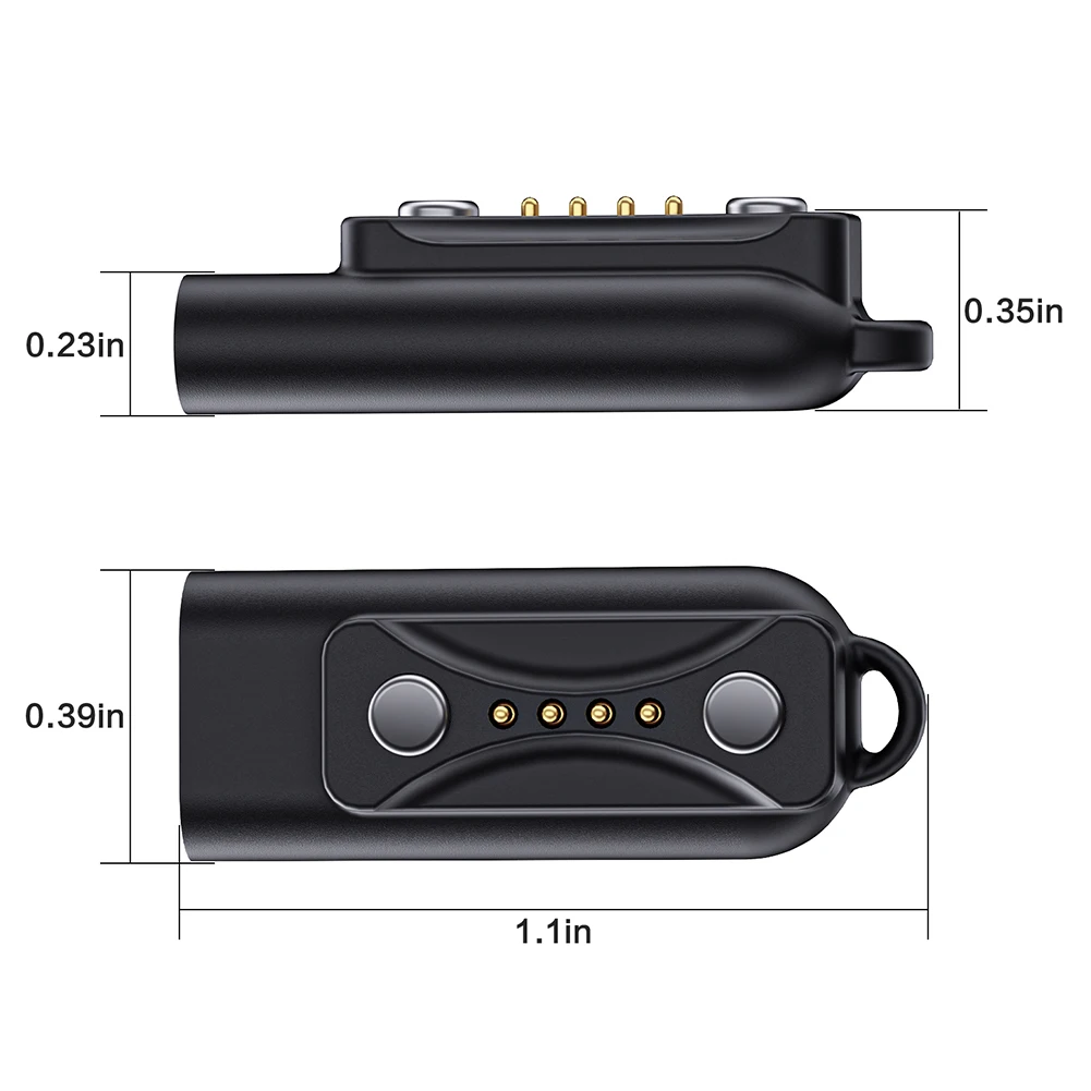 كابل شحن مغناطيسي من النوع C محول طاقة 90 درجة محول شحن لساعة Polar Pacer /Pacer Pro