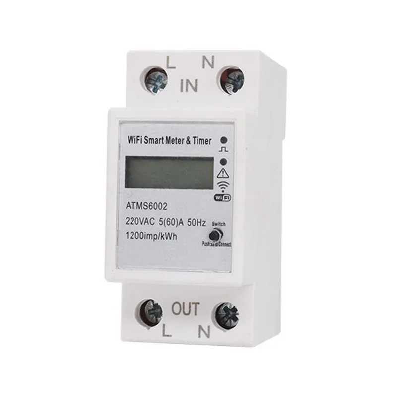 

【A08I】ATMS6002 Wi-Fi Smart Meter Tuya Smart Wi-Fi Meter WIFI Дистанционный измеритель Wi-Fi Переключатель измерения