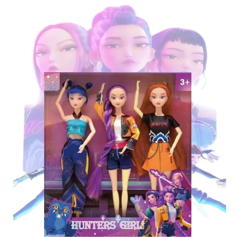 New popular K-pop demon hunter series dolls Lumi è re Mira ZoeDIY beautiful dolls desktop decoration children's plastic toys