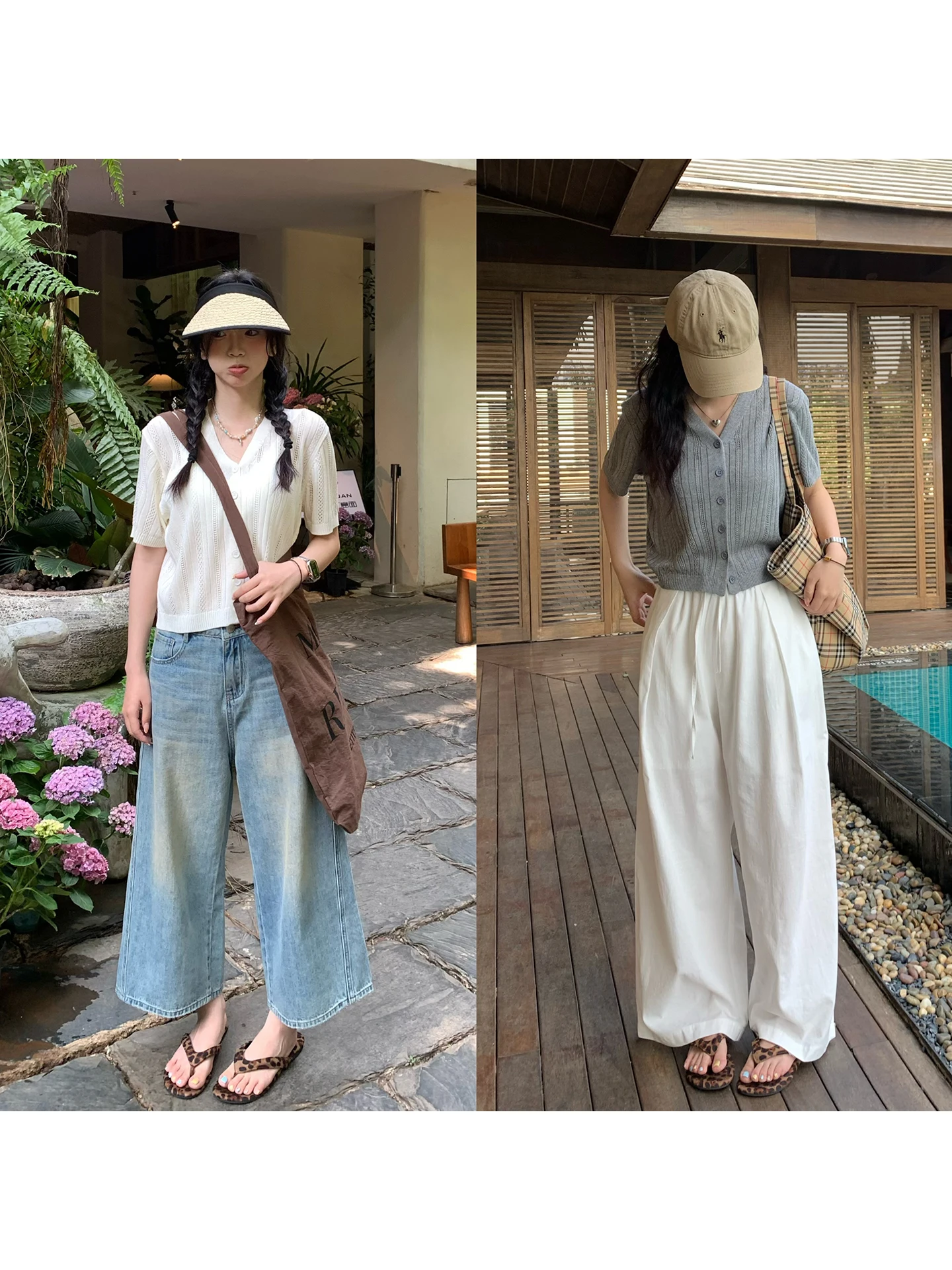 

Huanghuangjia Knitted ort Sve Open Cardigan Summer New Sle Thin Casual Simple V-ne Coat Women's Loose Fit Commute Sle