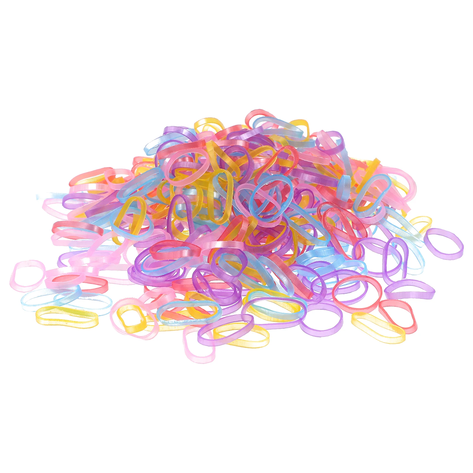 

Colorful Rubber Kids Hair Accessories Elastic Pet Grooming Disposable Rings Small Size Safe Material Stretchy Dog Tie