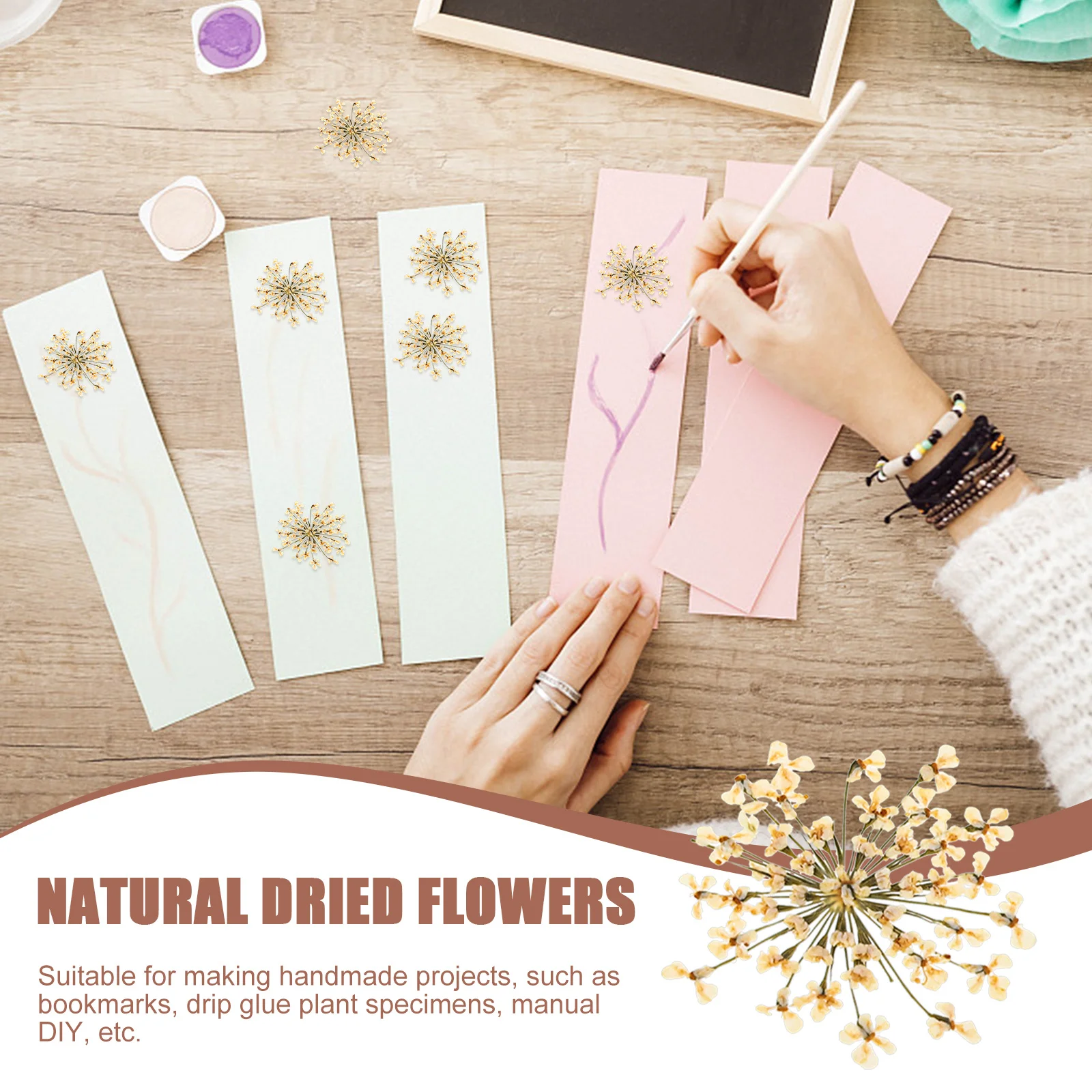 

48Pcs Pressed Flowers Natural Decorative Handmade Dried Flowers DIY Craft Material for Resin Nail Art Jewelry Phone Case Decor
