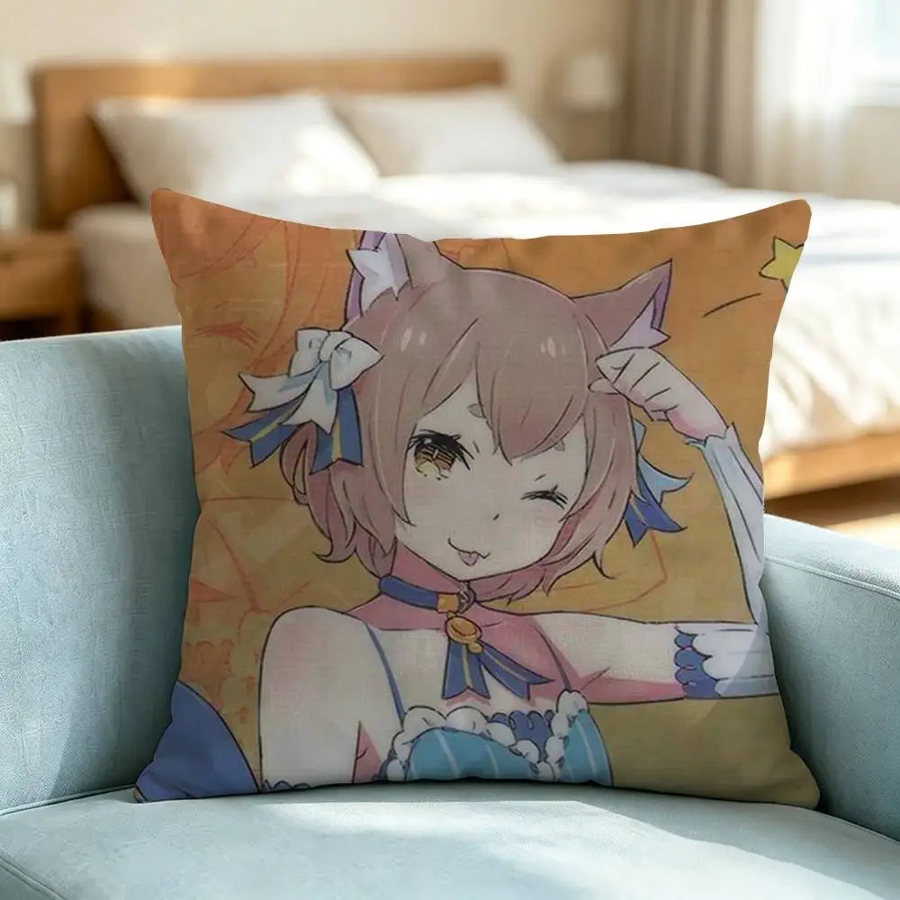 Anime Re Zero-Felix-X Square Double-Sided printed Pillow Case Bedroom Bedside Pillow Sofa Cushion Cover Gift