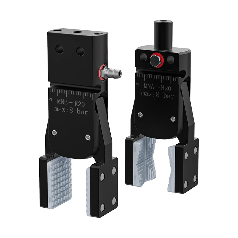 Mechanical arm mini clamp large opening clamp miniA flat arc-shaped clip pneumatic accessory widening clamp