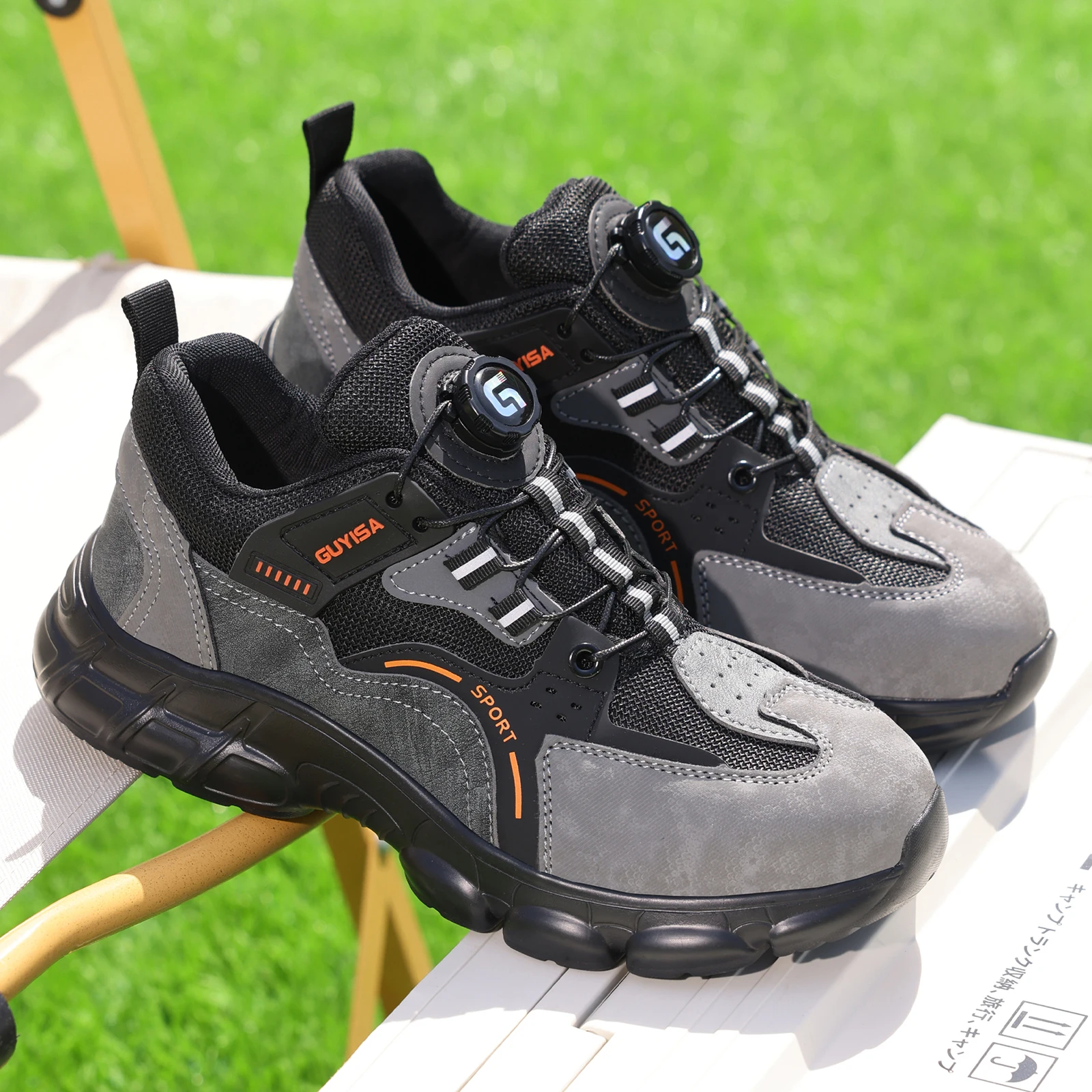 GUYISA Men's and Women's All-Weather Work Shoes with Breathable Design, Made of EVA Material, Anti-Slip and Anti-Puncture Sole